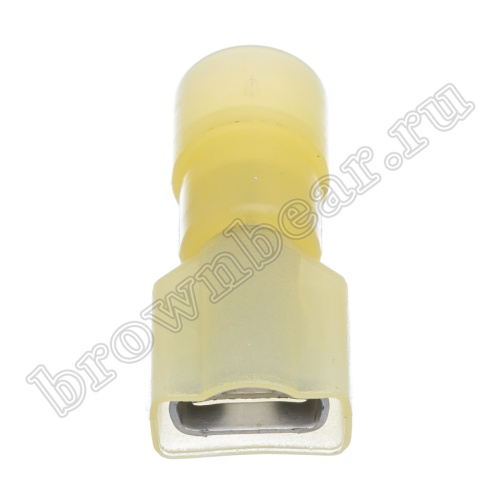 Клемма плоская обжимная 6.3мм, гнездо на провод 4.0 - 6.0 мм², полностью изолированная, под контакт 0.8 мм, кратно 100шт,  РПИ-М TAI-5.5I8 фото 5