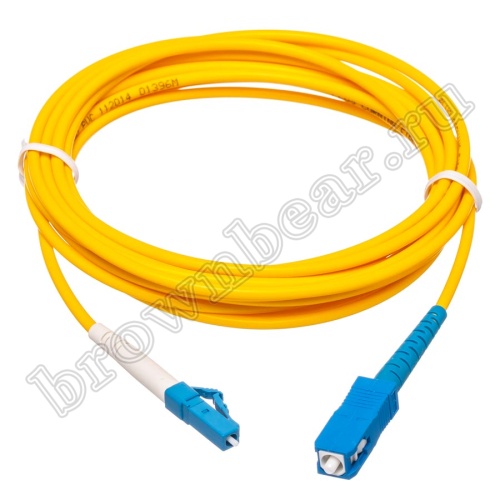 LC-SC патч-корд одномодовый 3м (Simplex)  фото 2