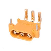 Разъем питания MR30 для АКБ, 3 контакта, штекер на плату угловой MR30PW30-M.G.Y