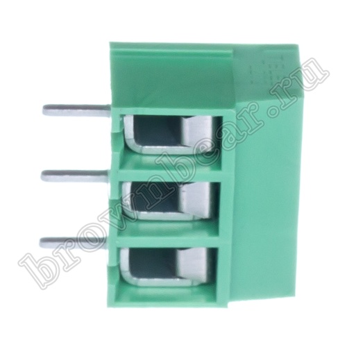 Клеммник винтовой на плату, 3 контакта, 5.0 мм TB-11B фото 8