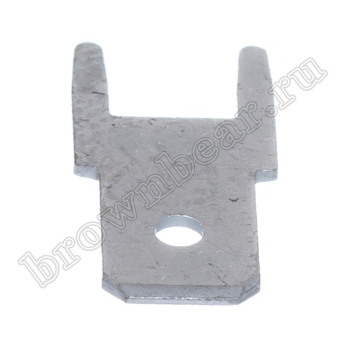 Клемма плоская 4.8 мм, вилка на плату, кратно 100шт., РП-П TA-4.8M фото 3