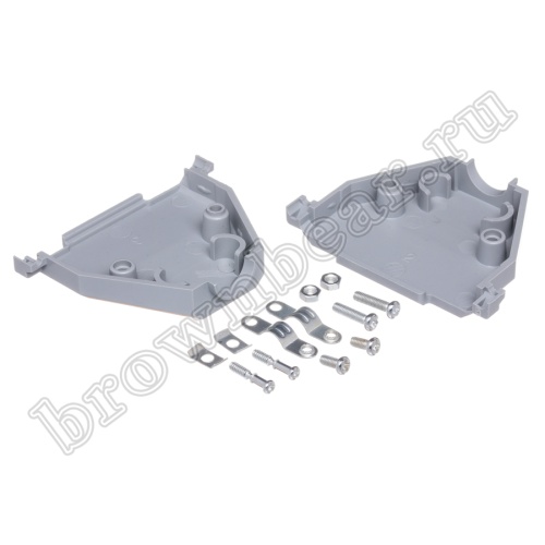 Корпус разъема D-SUB 37 контактов, серый, тип 2 DP-37C фото 3