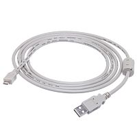 Кабель интерфейсный USB, type А - type micro USB, вилка - вилка, с ферритовым кольцом, 1.8 метра