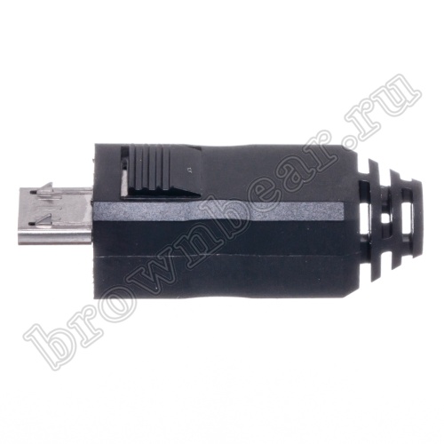 Разъем micro USB, вилка на кабель с корпусом, 5 контактов USB/Mc-SP фото 5