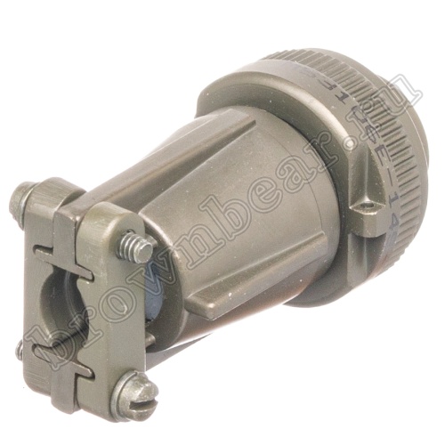 Разъём Amphenol серии MS, 3 контакта, розетка на кабель, тип 14S, резьбовой MS3106E-14S-7S фото 3