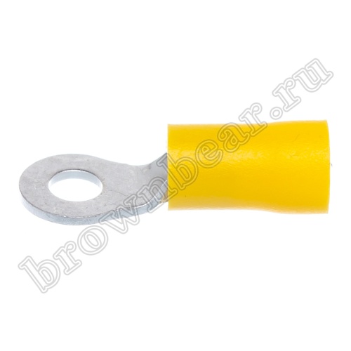 Клемма кольцевая обжимная тип "O" 4.3 мм, на провод 4.0 - 6.0 мм², изолированная, кратно 100шт. TRI-5.5-4 фото 5