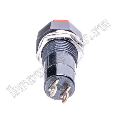 Кнопка без фиксации, восьмиугольная на блок, НР, 220В, красная PSW-6A-R фото 5