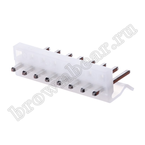 Разъем питания 8 контактов, вилка на плату, шаг 3.96 мм PWL-8 фото 4