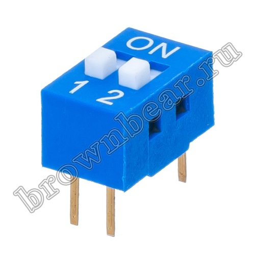 Переключатель Dip-Switch 2 контактных группы (B001A) SWD1-2