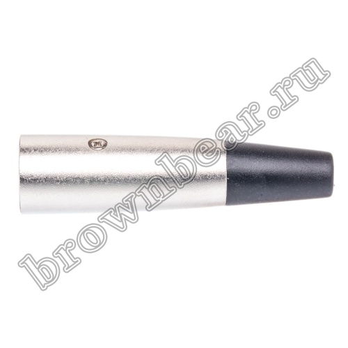 Разъём микрофонный XLR, штекер на кабель, 3 контакта AUD-71 фото 2