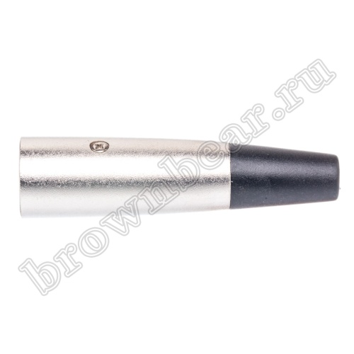 Разъём микрофонный XLR, штекер на кабель, 3 контакта AUD-71 фото 2