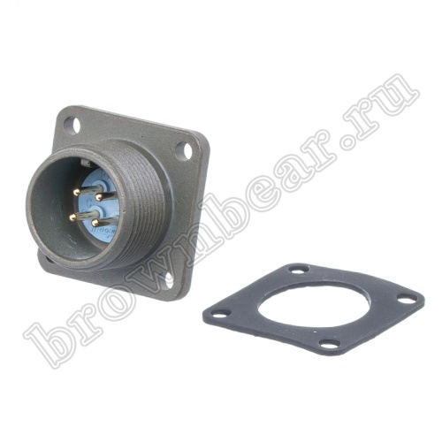 Разъём промышленный круглый MIL-5015 серии MS 4 контакта, вилка на блок