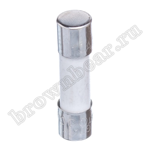 Предохранитель 5х20 мм, цилиндрический, керамический, с задержкой, 10А/250В (GDA) фото 2