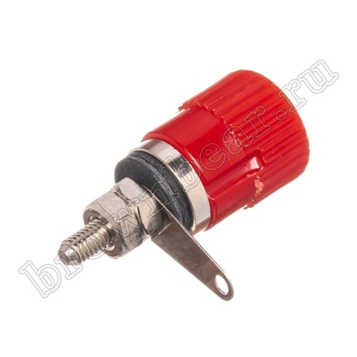 Клемма приборная для разъема Banana, тип 3 (гнездо), красная BP-3R фото 2