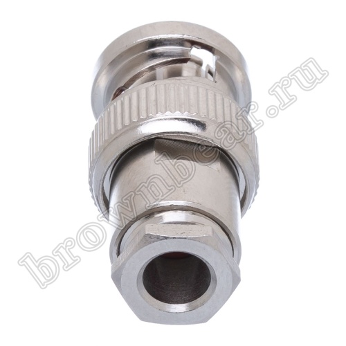 Разъем BNC Amphenol, штекер на кабель RG-58, пайка 112348 фото 6