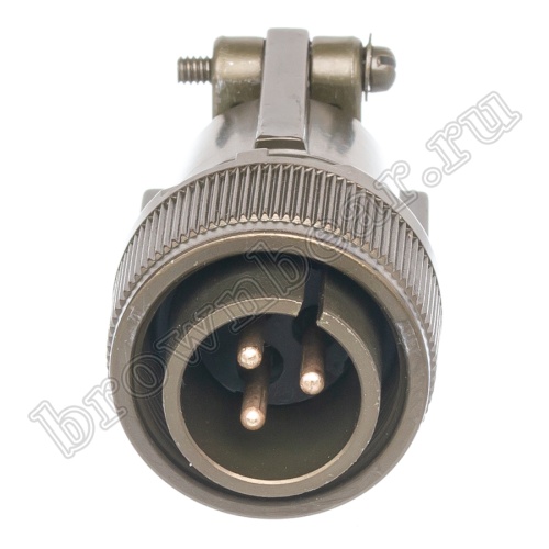 Разъём Amphenol серии MS, 3 контакта, вилка на кабель, тип 16, резьбовой MS3106E-16-10P фото 7