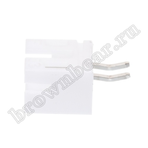 Разъем питания 2 контакта, вилка на плату, шаг 2мм, тип 2 MW-2M/2 фото 3