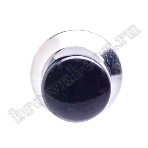 Кнопка с фиксацией, 14 мм круглая на блок, НР, 220В, черная PSW-2F-B фото 6