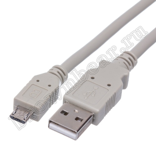 Кабель интерфейсный USB, type А - type micro USB, вилка - вилка, 0.9 метра фото 2