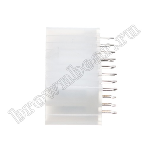 Разъем питания Mini-Fit 16 контактов, вилка на плату, шаг 4,2мм MF-16MA фото 3