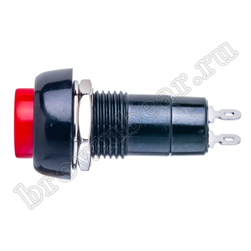 Кнопка без фиксации, круглая на блок, НР, 220В, красная PSW-6M-R фото 6