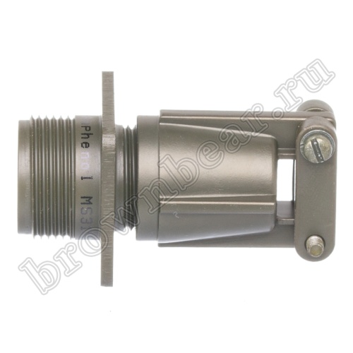 Разъём Amphenol серии MS  4 контакта, вилка на кабель, тип 14S, наружная резьба, крепление на панель MS3100E-14S-2P фото 3