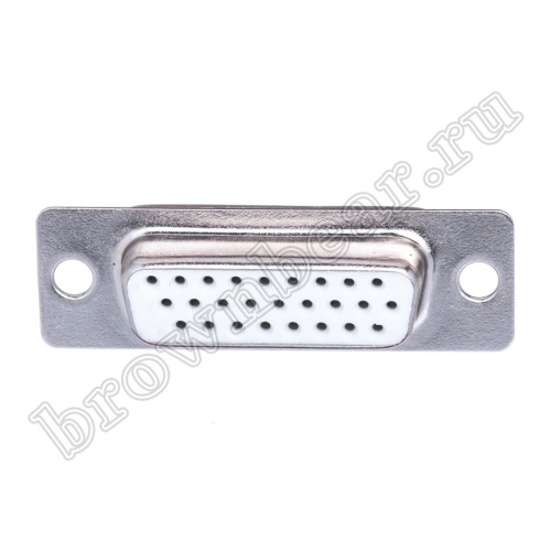 Разъем D-SUB  26 контактов высокой плотности, гнездо на кабель, пайка DHS-26F фото 4