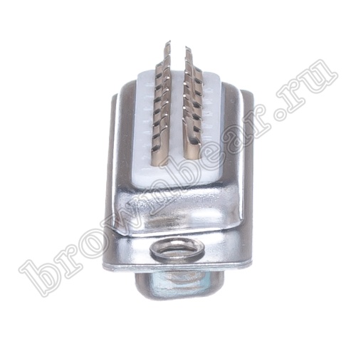 Разъем D-SUB 15 контактов, гнездо на кабель, пайка DB-15F фото 7