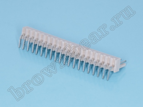 Разъем питания 20 контактов, вилка на плату, прямой угол, шаг 2.54 мм WF-20R фото 3