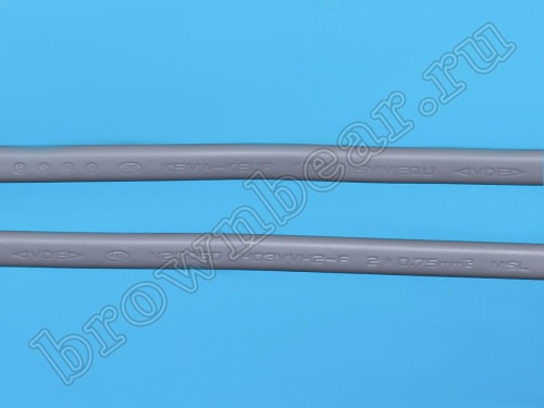 Кабель (шнур) питания 220В CEE7/16 - C7, для аудиотехники, серый, 2.5А, 1,8м фото 6