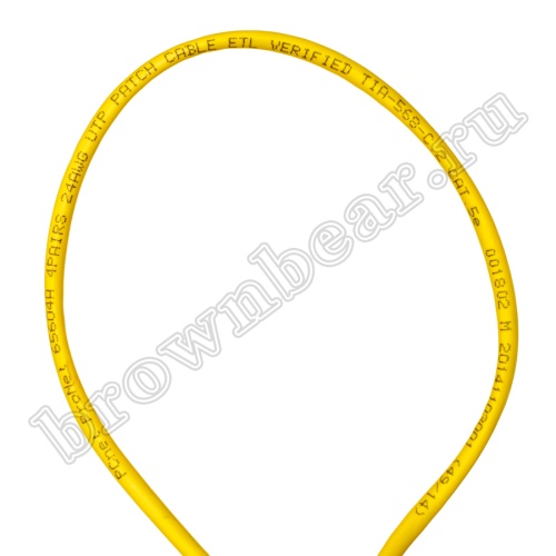 Кабель Витая пара, 4 пары, медный, 5е категория, многожильный, желтый, PCnet, бухта 300м PCnet фото 4