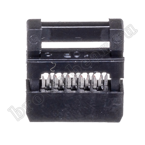 Разъем IDC 2х5 розетка на плоский кабель, шаг 2.00мм IDC2-10 фото 5