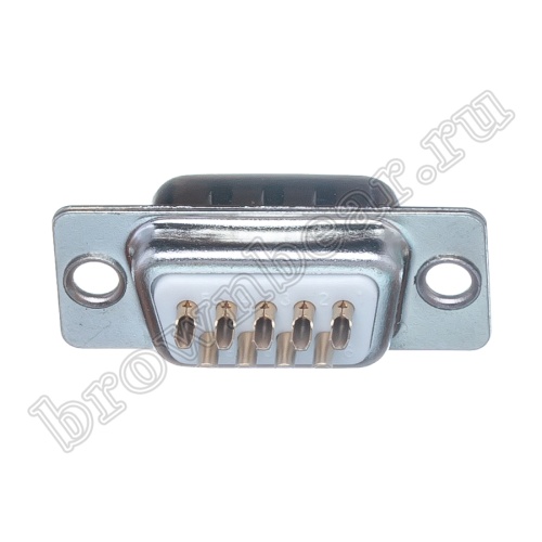 Разъем D-SUB  9 контактов, вилка на кабель, пайка DB-9M фото 5