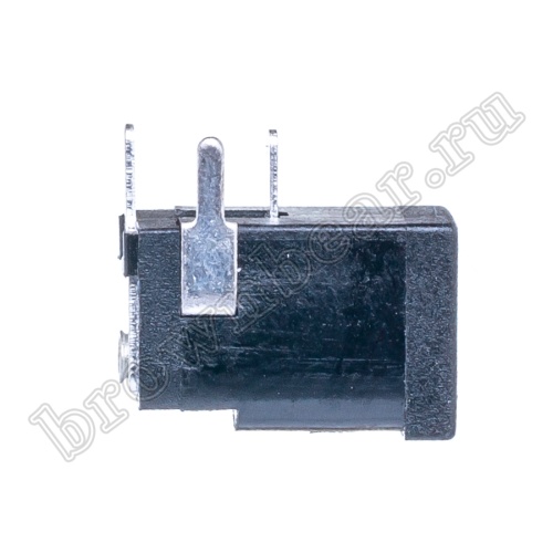 Разъем питания штырьковый DC гнездо, 1.3 мм, на плату, плоские контакты DJK-05D фото 2