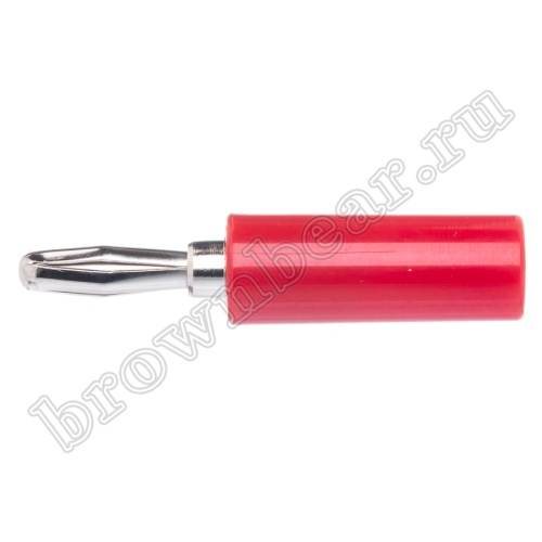 Разъем Banana штекер, тип 3, красный фото 5