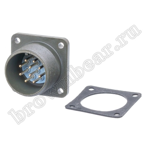 Разъём промышленный круглый MIL-5015 серии MS 10 контактов, вилка на блок