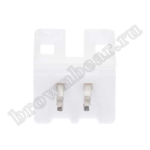 Разъем питания 2 контакта, вилка на плату, шаг 2мм, тип 2 MW-2M/2 фото 5