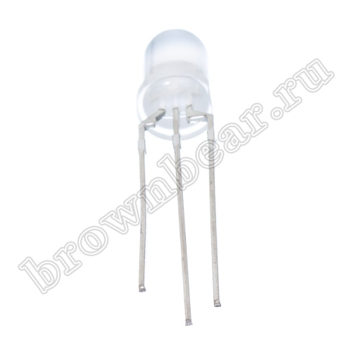 Светодиод индикаторный d=5мм, двухцветный красный/зеленый, 3.0/12.0 mcd, общий катод фото 3