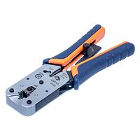 Пресс-клещи (кримпер) для обжима разъемов RJ-45, c храповым механизмом HT-L2182R