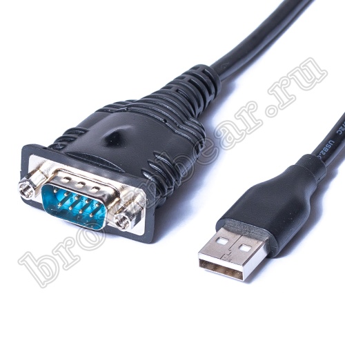 Кабель-переходник USB-COM (RS232), type А вилка - D-SUB 9 вилка, 1.1 метр, FTDI+213 чип фото 2