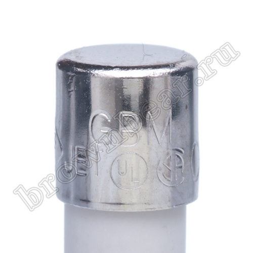 Предохранитель 5х20 мм, цилиндрический, керамический, быстрый, 10А/250В (GBM) фото 5
