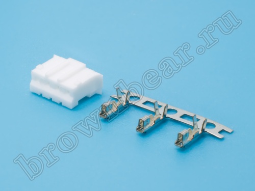 Разъем питания 4 контакта, гнездо на кабель, шаг 2.0 мм, тип 2 MU-4F/2 фото 2