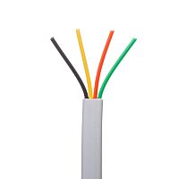 Кабель телефонный 4 жилы, бухта 100м, серый 