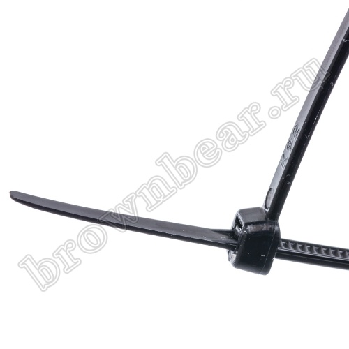 Стяжка (хомут) нейлоновая 330 x 3.6 мм, UV защита, черная, упаковка 100 шт. CV-330W-UV фото 3