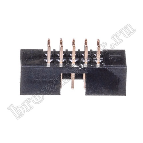 Разъем IDC 2х5 вилка на плату, шаг 2мм BH2-10 фото 6