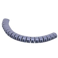 Маркер кабельный цифра 8 (кольцо) для провода d=5.2-10 мм, серый, упаковка 20 шт.