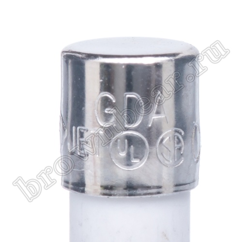 Предохранитель 5х20 мм, цилиндрический, керамический, с задержкой, 10А/250В (GDA) фото 5