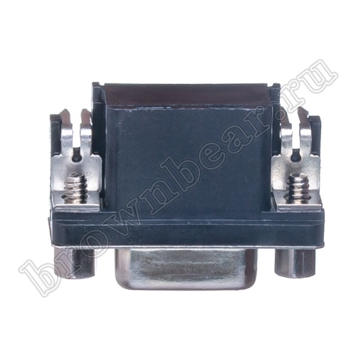 Разъем D-SUB 15 контактов высокой плотности, гнездо на плату,  прямой угол DHR-15F фото 2