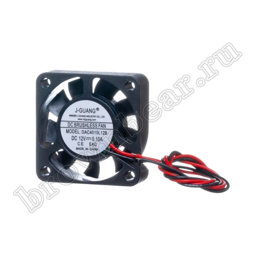 Вентилятор для корпуса 40х40х10, DC 12В, 0.10А, подшипник качения DAC4010L12B фото 6