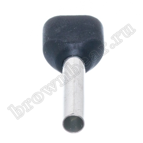 Кабельный наконечник штыревой втулочный изолированный НШВИ2 12 мм, под опрессовку на провод 1.5 мм², упаковка 100шт. TIC2-1.5-12 фото 2